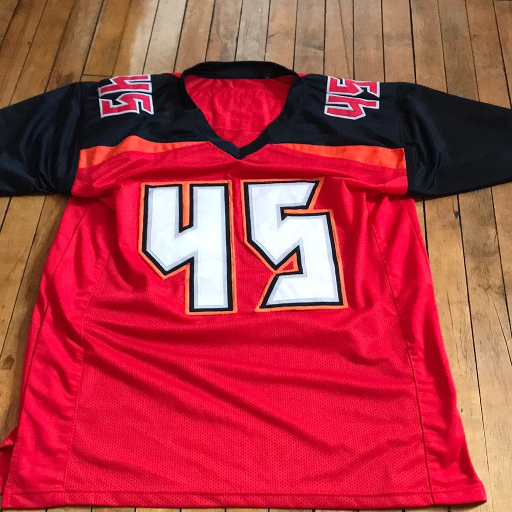 Red and Black Men's Jersey